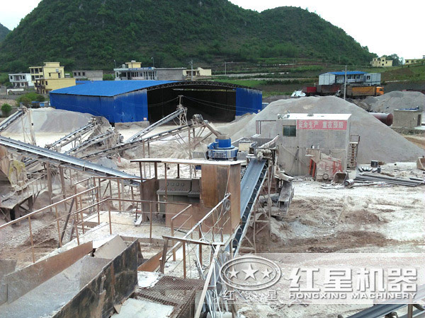 制砂現(xiàn)場