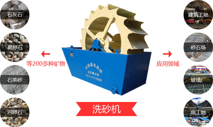 紅星河卵石洗砂機