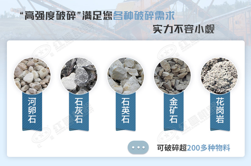 砂石行業能用于機制沙加工的石料種類超200種